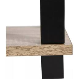 EONLION Light Walnut 2 Tier Side Table With Shelf - Size: 100 cm - thumbnail 4