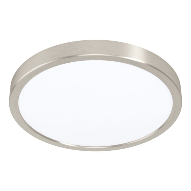 Loops Wall / Ceiling Light Satin Nickel 285mm Round Surface Mounted 20W LED 4000K in Metallics - image 1