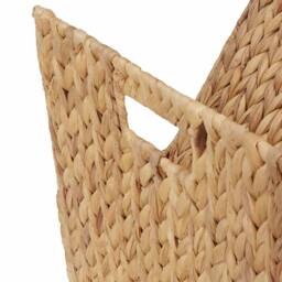 Berkfield Home Magazine Holder 31x31x31 cm Water Hyacinth in Brown - Size: 31 x 31 x 31 cm - thumbnail 8