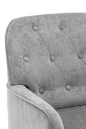 Living and Home Modern Chenille Upholstered Leisure Chair in Grey - thumbnail 6