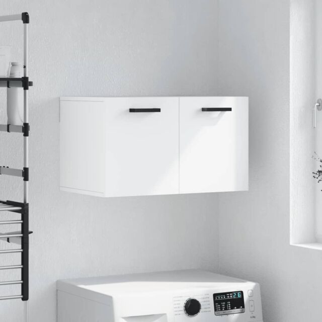 Berkfield Home Wall Cabinet White 60x36.5x35 cm Engineered Wood - image 1