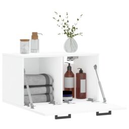 Berkfield Home Wall Cabinet White 60x36.5x35 cm Engineered Wood - thumbnail 4