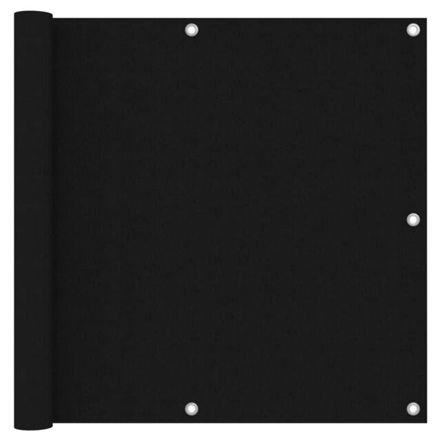 Berkfield Home Balcony Screen Black 90x300 cm Oxford Fabric - image 1