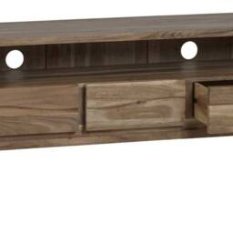 Wyld Haus Wellington Acacia Wood Wide Media Unit 3 Drawers in Brown - thumbnail 3