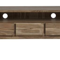 Wyld Haus Wellington Acacia Wood Wide Media Unit 3 Drawers in Brown - thumbnail 4