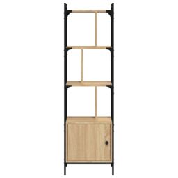 Berkfield Home Bookcase with Door Sonoma Oak 44.5x30x154.5 cm Engineered Wood in Brown - thumbnail 4