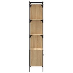 Berkfield Home Bookcase with Door Sonoma Oak 44.5x30x154.5 cm Engineered Wood in Brown - thumbnail 5