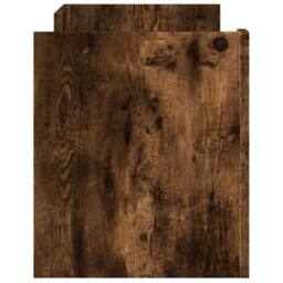 Berkfield Home TV Cabinet Smoked Oak 100x35x40 cm Engineered Wood in Dark Brown - Size: 100 x 35 x 40 cm - thumbnail 5