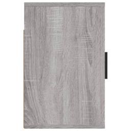Berkfield Home Elegant Wall-mounted Bedside Cabinet Grey Sonoma 50x30x47 cm - Size: 50 x 30 x 47 cm - thumbnail 7