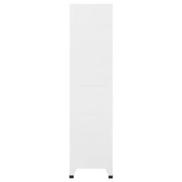 Berkfield Home Locker Cabinet White 90x40x180 cm Steel - Size: 90 x 40 x 180 cm - thumbnail 4