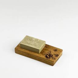Selbrae House Bee Oak Soap Dish & Soap Set in Light Oak - thumbnail 1