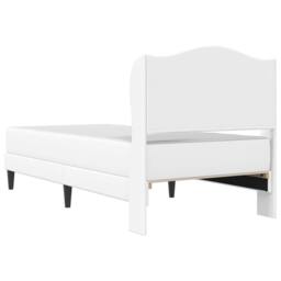 Berkfield Home Bed Frame with Headboard White 90 x 190 cm Faux Leather - thumbnail 8