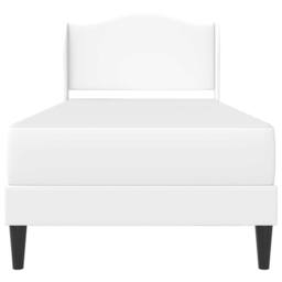 Berkfield Home Bed Frame with Headboard White 90 x 190 cm Faux Leather - thumbnail 6