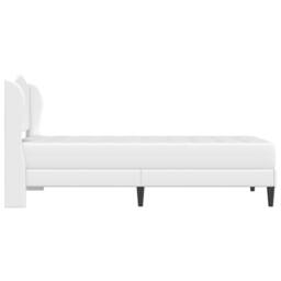 Berkfield Home Bed Frame with Headboard White 90 x 190 cm Faux Leather - thumbnail 7