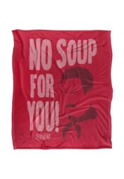 Warner Brothers Seinfeld 152x127cm The Soup Stand Silky Touch Super Soft Throw Blanket in White - Size: 152x127 cm - thumbnail 1