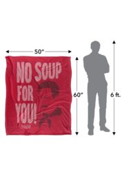 Warner Brothers Seinfeld 152x127cm The Soup Stand Silky Touch Super Soft Throw Blanket in White - Size: 152x127 cm - thumbnail 5