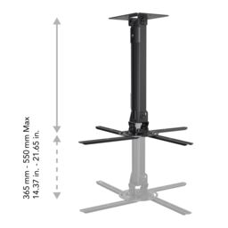 AVF Universal Extendable Tilt & Turn Projector Mount in Black - thumbnail 7