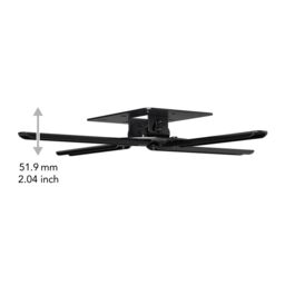 AVF Universal Extendable Tilt & Turn Projector Mount in Black - thumbnail 9