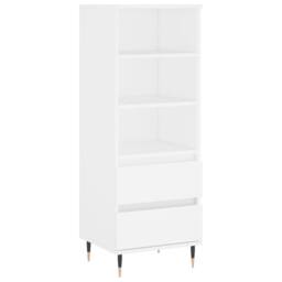 Berkfield Home Highboard White 40x36x110 cm Engineered Wood - Size: 40 x 36 x 110 cm - thumbnail 1