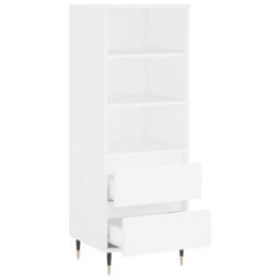 Berkfield Home Highboard White 40x36x110 cm Engineered Wood - Size: 40 x 36 x 110 cm - thumbnail 6