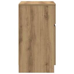 Berkfield Home Bedside Cabinets 2 pcs Artisan Oak 39x35x65 cm Engineered Wood - Size: 39 x 35 x 65 cm - thumbnail 8