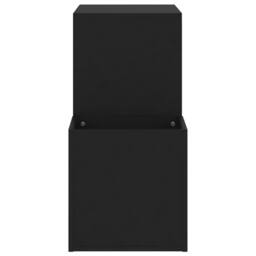 Berkfield Home Hall Shoe Cabinet Black 105x35.5x70 cm Engineered Wood - thumbnail 6
