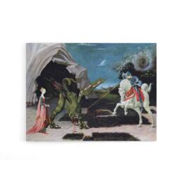 "Artery8 Paolo Uccello Saint George & The Dragon Canvas Wall Art Print - Size: W18"" x H24""" - thumbnail 1
