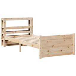 Berkfield Home Beautiful Bed Frame with Headboard without Mattress 75x190 cm Sma in Light Tan - Size: Small Single - thumbnail 1