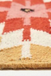 Homescapes Jakarta Handwoven Pattern KIlim Wool Hall Runner, 66 x 200 cm - Size: 66 cm x 200 cm - thumbnail 4