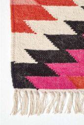 Homescapes Jakarta Handwoven Pattern KIlim Wool Hall Runner, 66 x 200 cm - Size: 66 cm x 200 cm - thumbnail 3