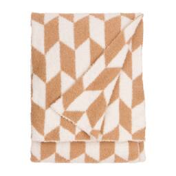 Furn Olsen Geometric Throw in Beige - Size: 130 cm x 180 cm - thumbnail 2