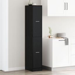 Berkfield Home Apothecary cabinet Black Oak 30x41x174.5 cm Engineered Wood - thumbnail 4