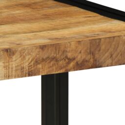 Berkfield Home Coffee Table 40x50x38 cm Solid Rough Wood Mango in Brown - Size: 40 x 50 x 38 cm - thumbnail 7