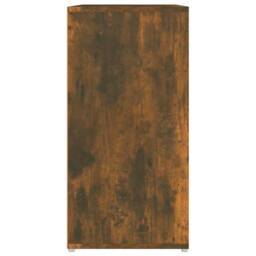 Berkfield Home Shoe Cabinet Smoked Oak 60x35x70 cm Engineered Wood in Brown - Size: 60 x 35 x 70 cm - thumbnail 8