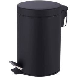 EONLION BLACK STAINLESS STEEL BATHROOM BIN SET - Size: 100 cm - thumbnail 1