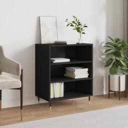 Berkfield Home Sideboard Black 57x35x70 cm Engineered Wood - Size: 57 x 35 x 70 cm - thumbnail 2