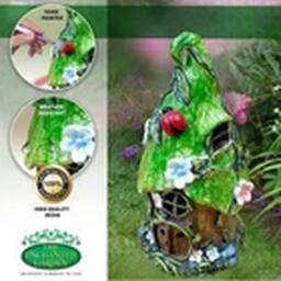 EONLION Solar Fairy House Green Flower Outdoor LED Lawn Decorative - thumbnail 4