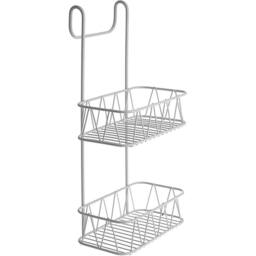 Hinsinc WHITE 2 Tier Hanging Shower Storage Caddy - Size: 180 cm width x 180 cm drop - thumbnail 4