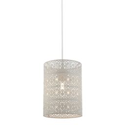 Lighting Collection Cream Painted Easy Fit Lamp Shade - thumbnail 1
