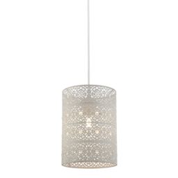 Lighting Collection Cream Painted Easy Fit Lamp Shade - thumbnail 2