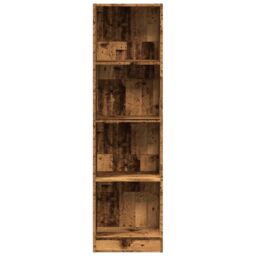 Berkfield Home Bookcase Old Wood 40x24x143 cm Engineered Wood in Brown - Size: 40 x 24 x 143 cm - thumbnail 4
