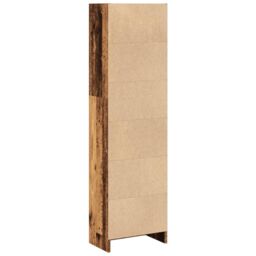Berkfield Home Bookcase Old Wood 40x24x143 cm Engineered Wood in Brown - Size: 40 x 24 x 143 cm - thumbnail 6