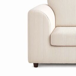 Furnishings For Less UK Luxor Jumbo Cord Fabric Armchair in Cream - thumbnail 3