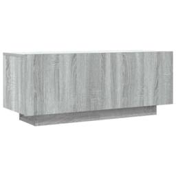 Berkfield Home TV Cabinet Grey Sonoma 100x35x40 cm Engineered Wood - Size: 100 x 35 x 40 cm - thumbnail 3