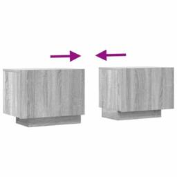 Berkfield Home TV Cabinet Grey Sonoma 100x35x40 cm Engineered Wood - Size: 100 x 35 x 40 cm - thumbnail 8