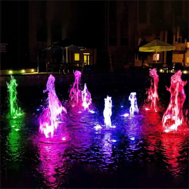 Nordara 3-in-1 Solar RGB LED Pond Underwater Fountain Light in Black - image 1