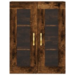 Berkfield Home Highboard Smoked Oak 69.5x34x180 cm Engineered Wood in Brown - thumbnail 6