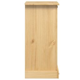 Berkfield Home Bedside Cabinet Corona 53x39x84 cm Solid Wood Pine in Brown - Size: 53 x 39 x 84 cm - thumbnail 5