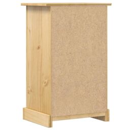 Berkfield Home Bedside Cabinet Corona 53x39x84 cm Solid Wood Pine in Brown - Size: 53 x 39 x 84 cm - thumbnail 6
