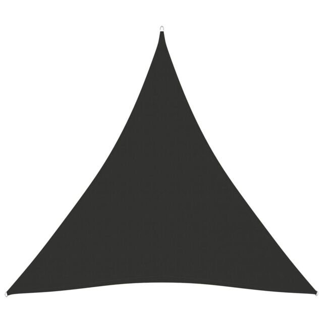 Berkfield Home Sunshade Sail Oxford Fabric Triangular 4x4x4 m Anthracite in Black - image 1